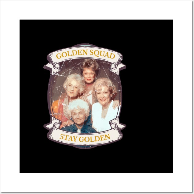 golden girls - golden squad Wall Art by LAKOSH